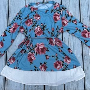 Faith and Joy by Monteau Floral Dress Size Maternity Medium